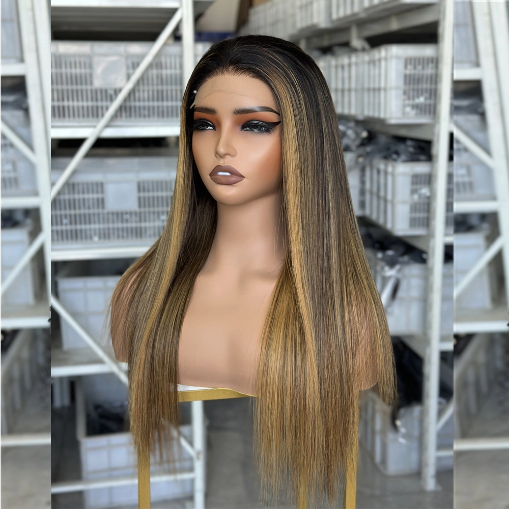 18inch Salon Wigs 5x5 Lace Closure Wig Straight Hair 180% Density